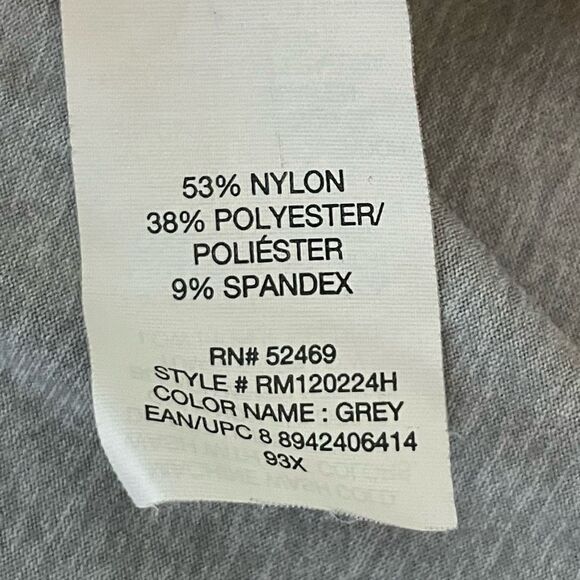Russell Athletics Dri-Power 1/4 Zip Pullover Shirt Light Gray Lightweight Long S - Picture 4 of 5